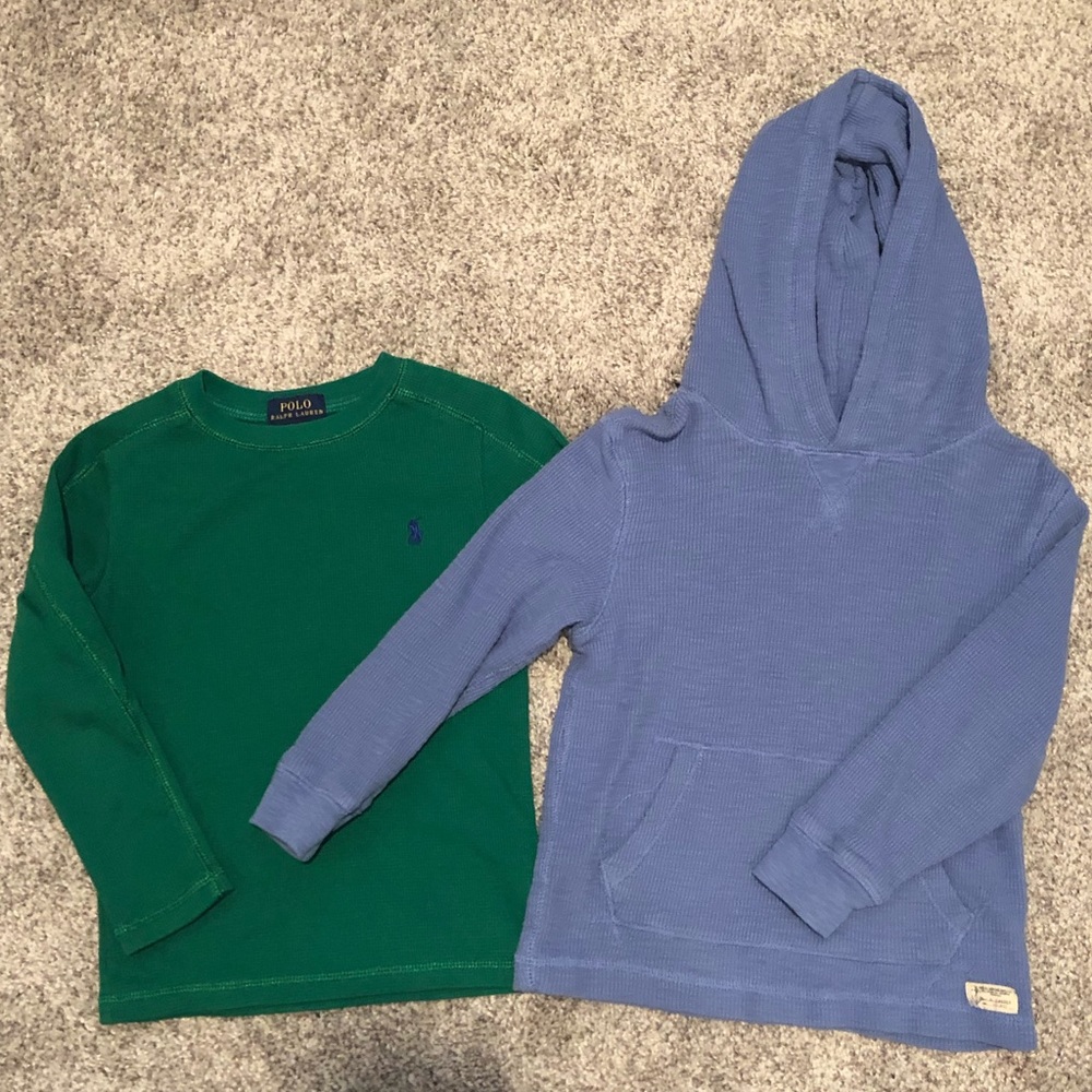 Two boys POLO thermal shirts